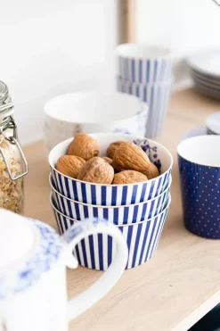 Pip Studio Koffiemokken<Royal Stripes Mok Dots Blauw