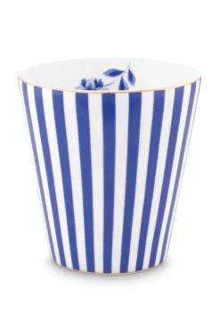 Pip Studio Koffiemokken<Royal Stripes Mok Klein Blauw