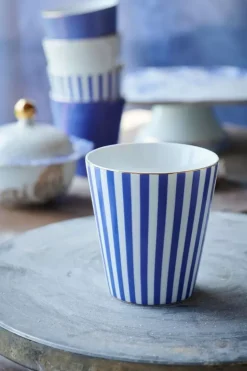 Pip Studio Koffiemokken<Royal Stripes Mok Klein Blauw