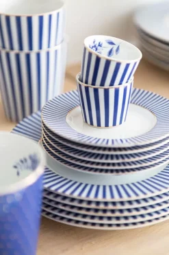 Pip Studio Koffiemokken<Royal Stripes Mok Klein Blauw