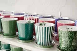 Pip Studio Sets Porseleinen Sets<Royal Stripes Mok Stippen & Theetip Groen