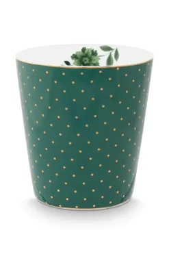 Pip Studio Sets Porseleinen Sets<Royal Stripes Mok Stippen & Theetip Groen