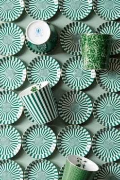 Pip Studio Sets Porseleinen Sets<Royal Stripes Mok Stippen & Theetip Groen