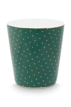 Pip Studio Sets Porseleinen Sets<Royal Stripes Mok Stippen & Theetip Groen
