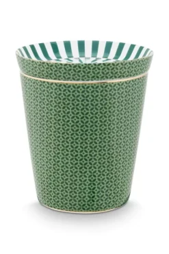 Pip Studio Sets Porseleinen Sets<Royal Stripes Mok Tegels & Theetip Groen
