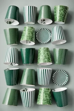 Pip Studio Sets Porseleinen Sets<Royal Stripes Mok Tegels & Theetip Groen