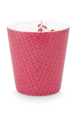 Pip Studio Koffiemokken<Royal Stripes Mok Tegels Donker Roze