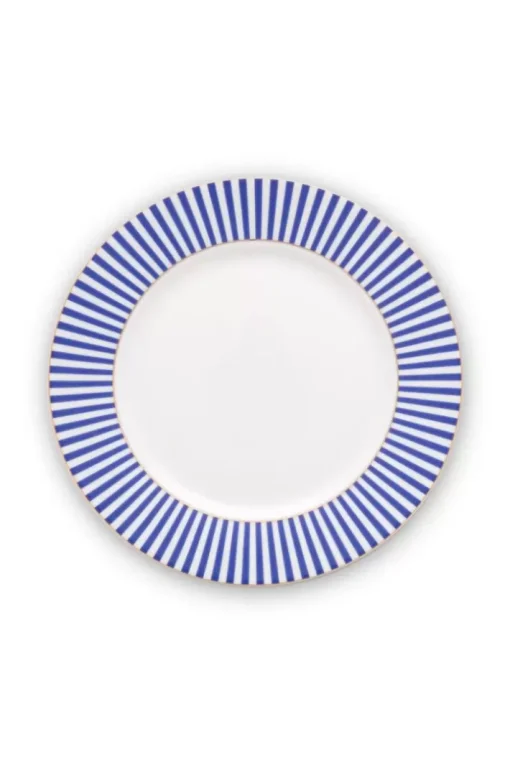 Pip Studio Ontbijtborden<Royal Stripes Ontbijtbord 21 Cm Blauw