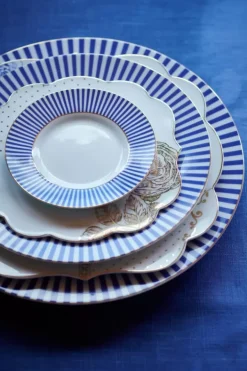 Pip Studio Ontbijtborden<Royal Stripes Ontbijtbord 21 Cm Blauw