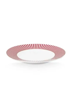 Pip Studio Gebaksborden<Royal Stripes Petit Four Donkerroze 12Cm