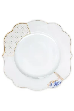 Pip Studio Dinerborden<Royal White Dinerbord Golden Dots 28 Cm