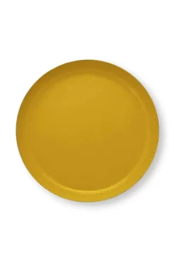 Pip Studio Serveerschalen<Schaal Geemailleerd Oker 40Cm Geel