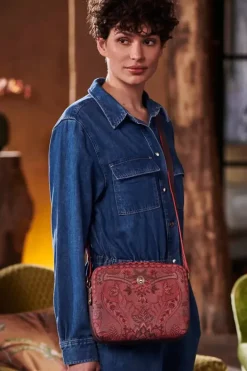 Pip Studio Crossbody Tassen<Schoudertas Medium Kyoto Festival Donker Roze
