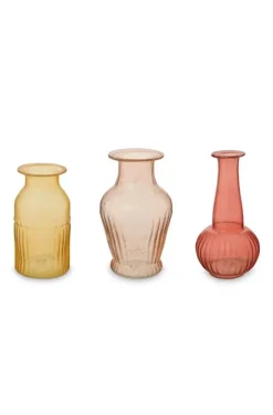 Pip Studio Sale Sets<Set/3 Vazen Glas S Roze