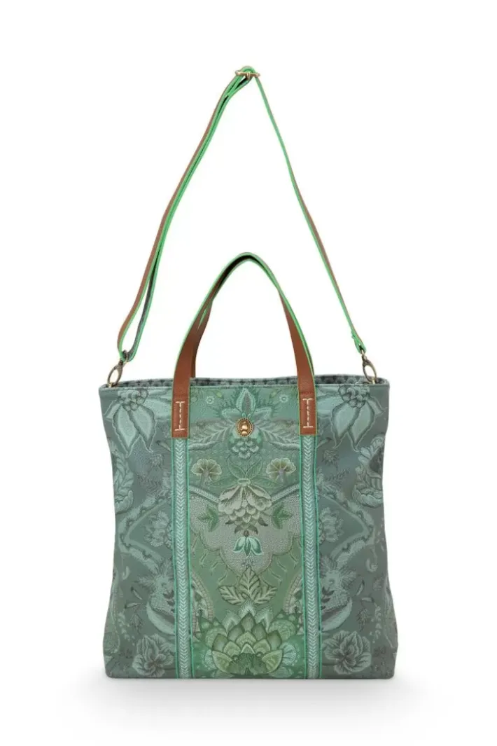Pip Studio Shoppers<Shopper Vierkant Kyoto Festival Groen