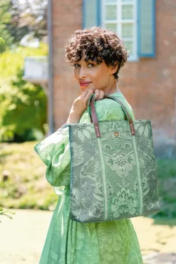 Pip Studio Shoppers<Shopper Vierkant Kyoto Festival Groen