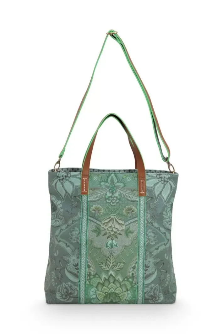 Pip Studio Shoppers<Shopper Vierkant Kyoto Festival Groen