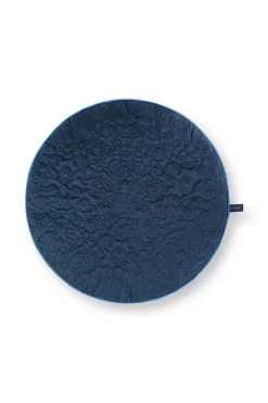 Pip Studio Sierkussens<Sierkussen Rond Quiltey Days Donker Blauw