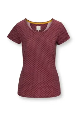 Pip Studio Sport T-Shirts<Sport Top Korte Mouw Suki Donker Rood