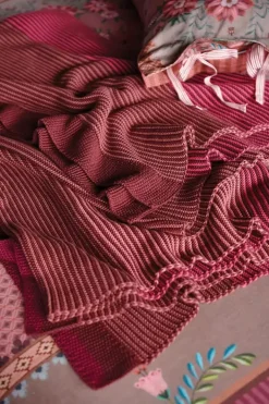 Pip Studio Plaids/Quilts<Throw Blockstripe Roze