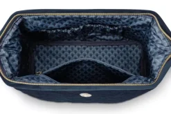 Pip Studio Toilettassen<Toilettas Buidel Groot Velvet Quiltey Days Blauw