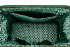Pip Studio Beauty Cases<Toilettas Buidel Groot Velvet Quiltey Days Groen