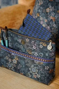 Pip Studio Make-Up Tasjes<Toilettas Combi Groot Tutti I Fiori Blauw