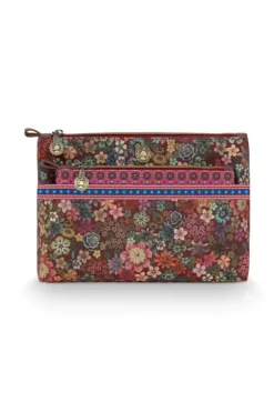 Pip Studio Make-Up Tasjes<Toilettas Combi Groot Tutti I Fiori Roze