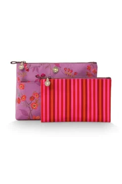 Pip Studio Beauty Cases<Toilettas Kawai Flower Combi Fuchsia