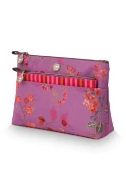 Pip Studio Beauty Cases<Toilettas Kawai Flower Combi Fuchsia