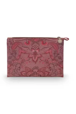 Pip Studio Make-Up Tasjes<Toilettas Medium Kyoto Festival Donker Roze