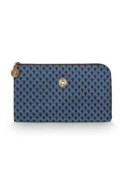 Pip Studio Make-Up Tasjes<Toilettas Rits Suki Blauw