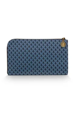 Pip Studio Make-Up Tasjes<Toilettas Rits Suki Blauw