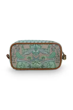 Pip Studio Beauty Cases<Toilettas Vierkant Klein Kyoto Festival Groen
