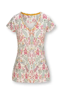 Pip Studio Strandkleding<Top Korte Mouw Primavera Wit