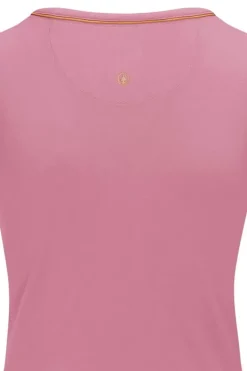 Pip Studio T-Shirts<Top Korte Mouw Solid Roze
