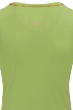 Pip Studio T-Shirts<Top Korte Mouw Solid Licht Groen