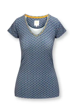 Pip Studio T-Shirts<Top Korte Mouw Tegola Blauw