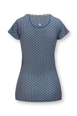 Pip Studio T-Shirts<Top Korte Mouw Tegola Blauw