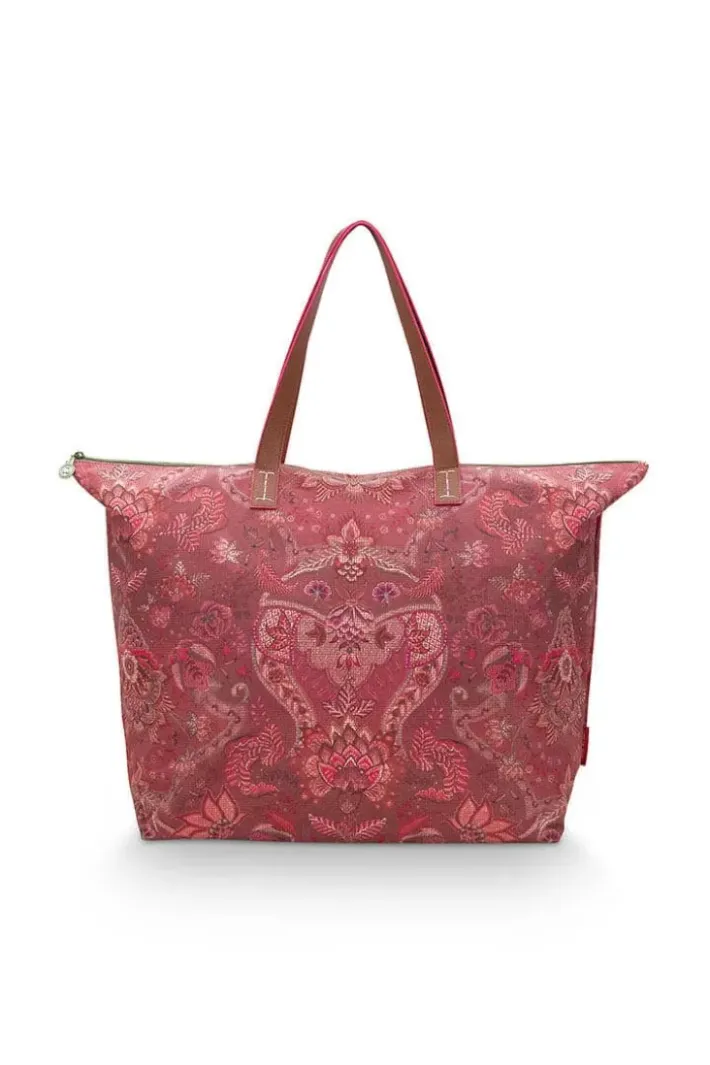 Pip Studio Weekendtassen<Tote Bag Kyoto Festival Donker Roze