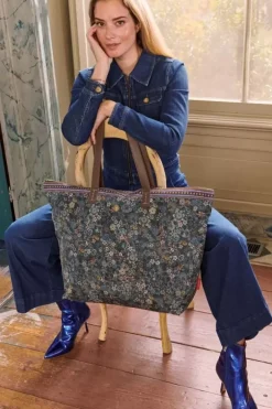 Pip Studio Shoppers<Tote Bag Tutti I Fiori Blauw