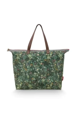 Pip Studio Shoppers<Tote Bag Tutti I Fiori Groen