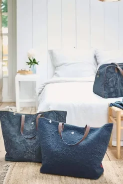 Pip Studio Weekendtassen<Tote Bag Velvet Quiltey Days Blauw
