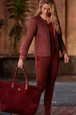 Pip Studio Weekendtassen<Tote Bag Velvet Quiltey Days Rood