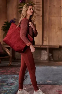 Pip Studio Weekendtassen<Tote Bag Velvet Quiltey Days Rood