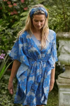 Pip Studio Jurken<Tuniek Flora Firenze Kobalt Blauw