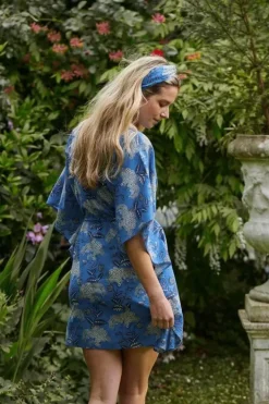 Pip Studio Jurken<Tuniek Flora Firenze Kobalt Blauw
