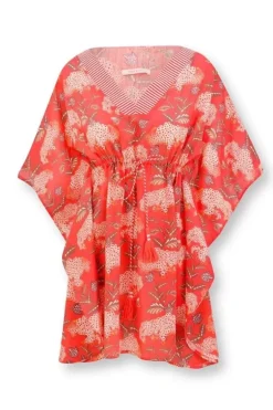 Pip Studio Jurken<Tuniek Flora Firenze Koraal Rood