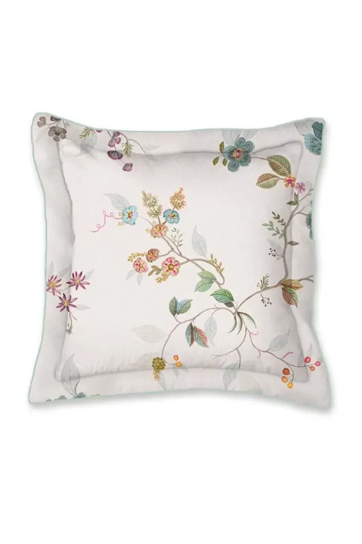 Pip Studio Sierkussens<Vierkant Sierkussen Kawai Flower Wit