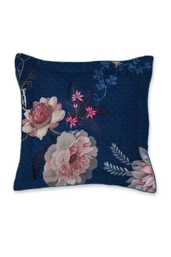 Pip Studio Sierkussens<Vierkant Sierkussen Tokyo Bouquet Donker Blauw